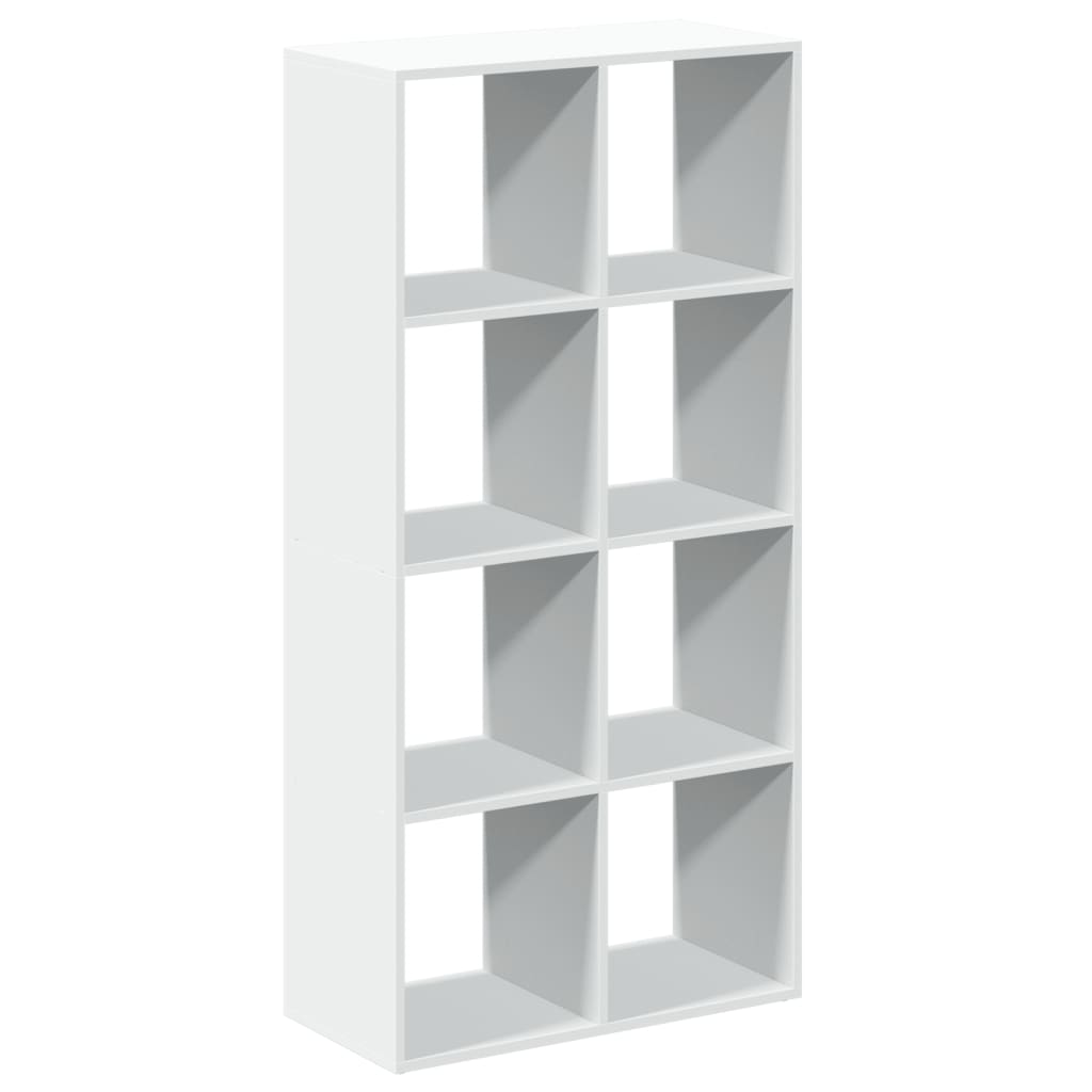 vidaXL Regał na książki z parawanem pokojowym, biały, 69,5x29x137,5 cm, drewno konstrukcyjne