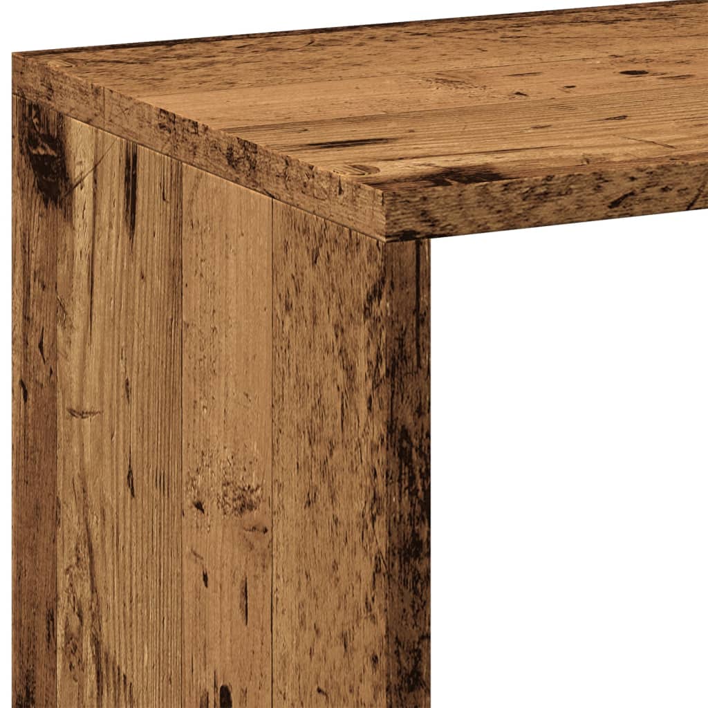 vidaXL Regał przegroda, stare drewno, 102x29x103,5 cm