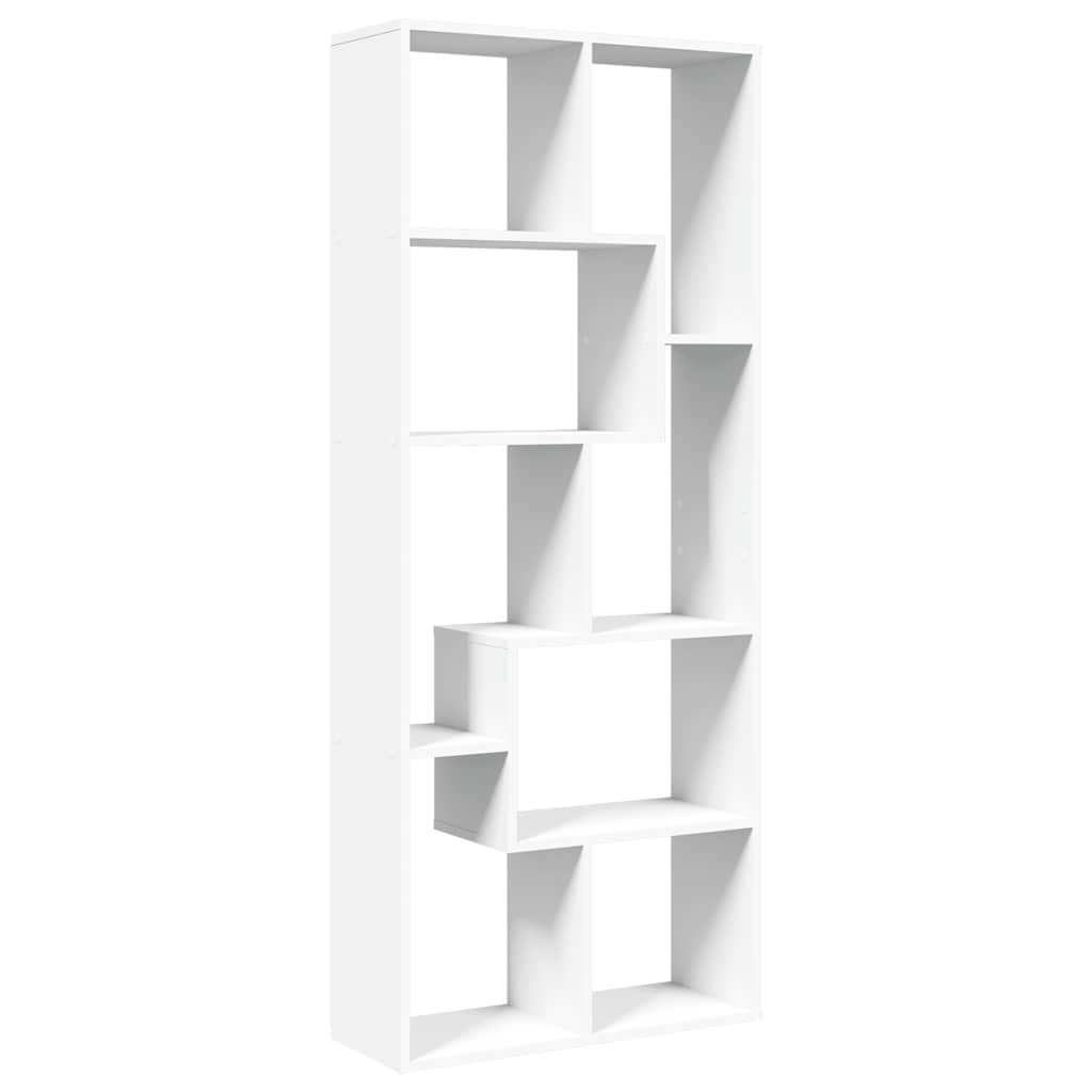 vidaXL Regał przegroda, biały, 67x25x161,5 cm, materiał drewnopochodny