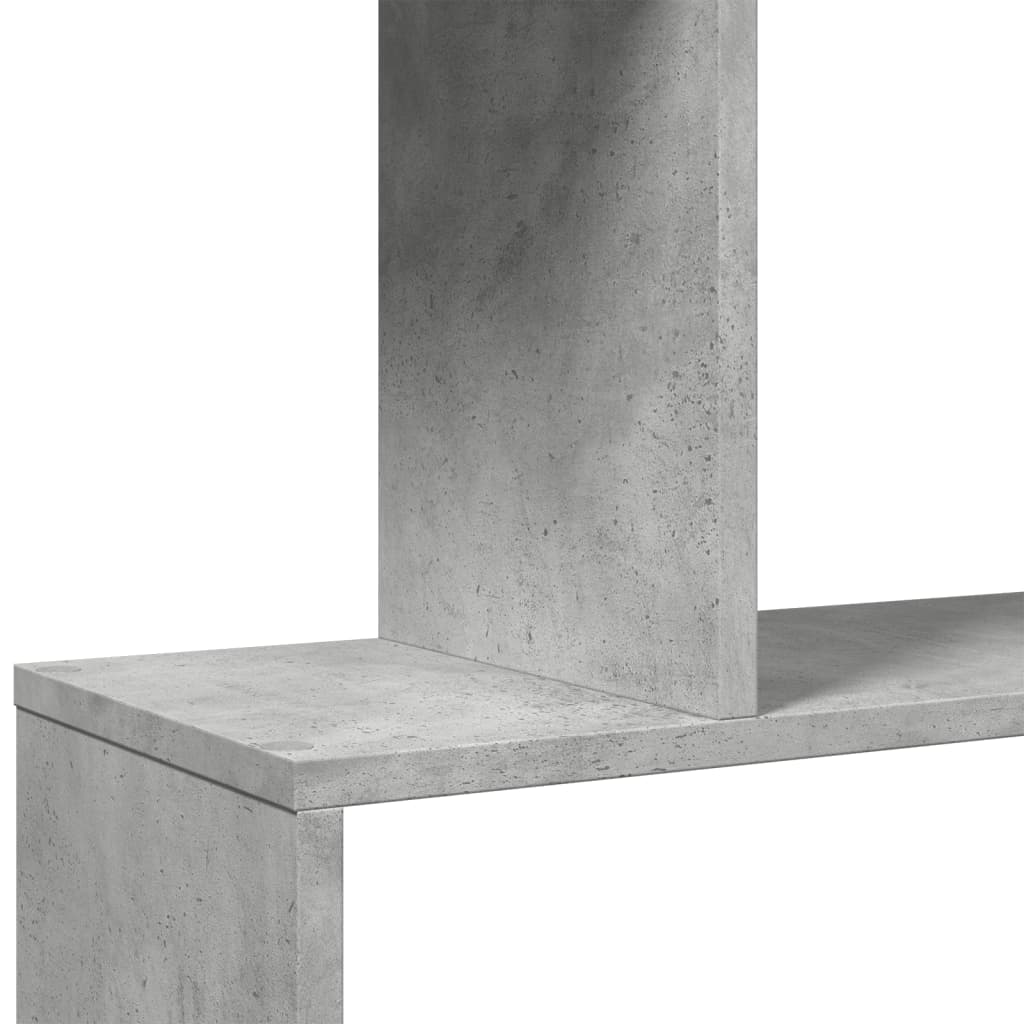 vidaXL Regał przegroda, 5 poziomów, szarość betonu, 70x24x161 cm
