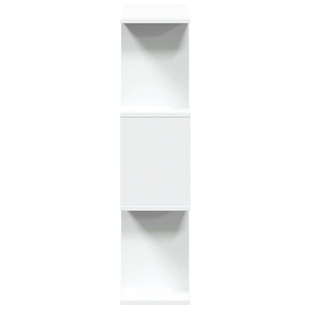 vidaXL Regał na książki z 3 poziomami, biały, 70x24x97 cm, drewno konstrukcyjne