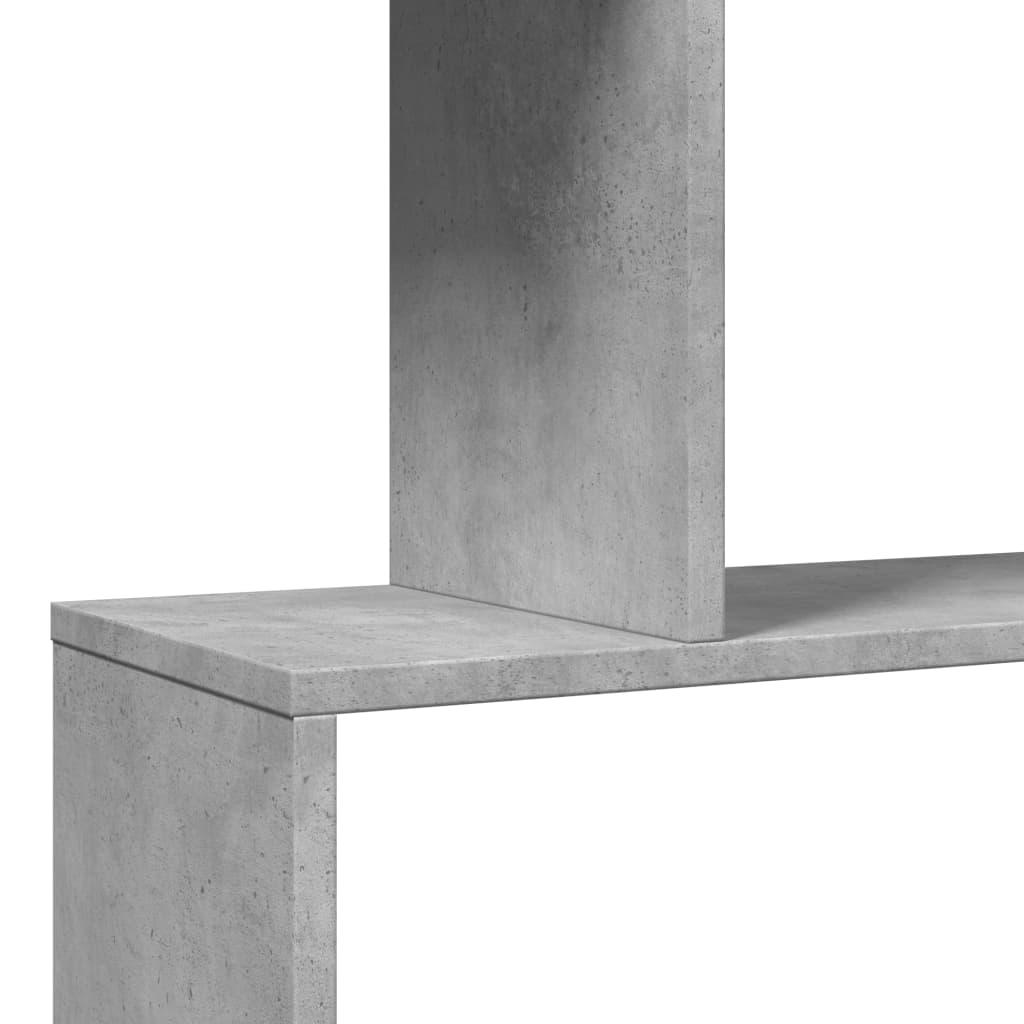 vidaXL Regał przegroda, 3 poziomy, szarość betonu, 70x24x97 cm