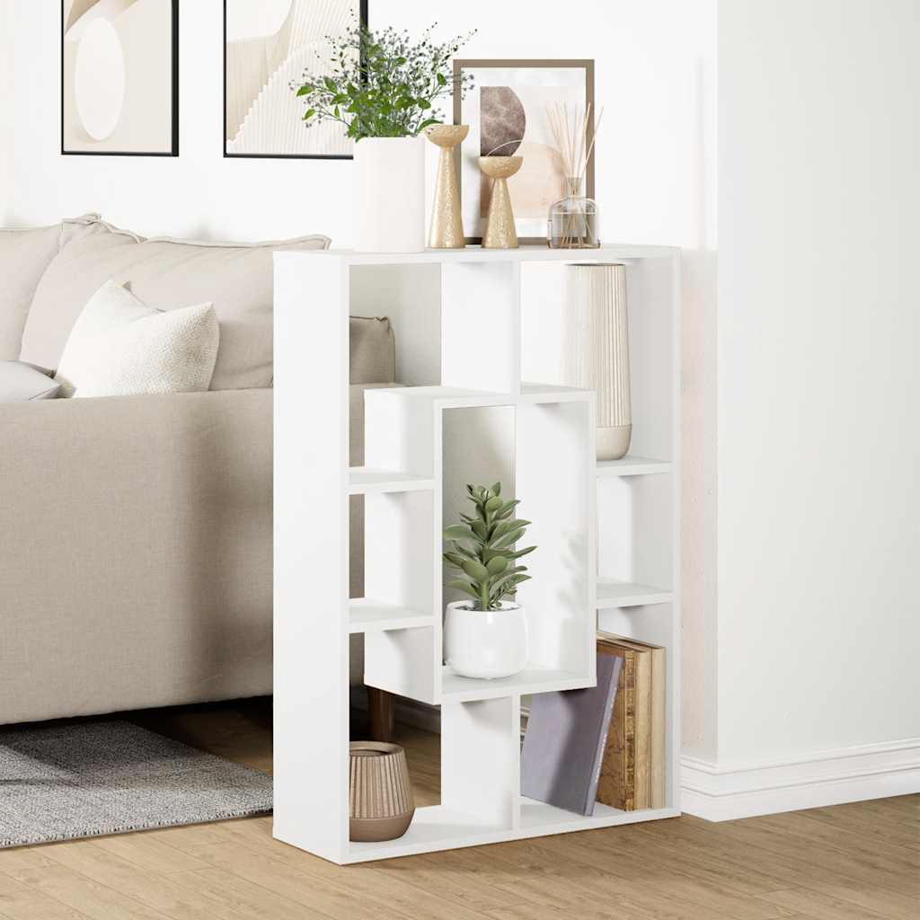 vidaXL Regał na książki biały 63x20x90 cm Drewno konstrukcyjne