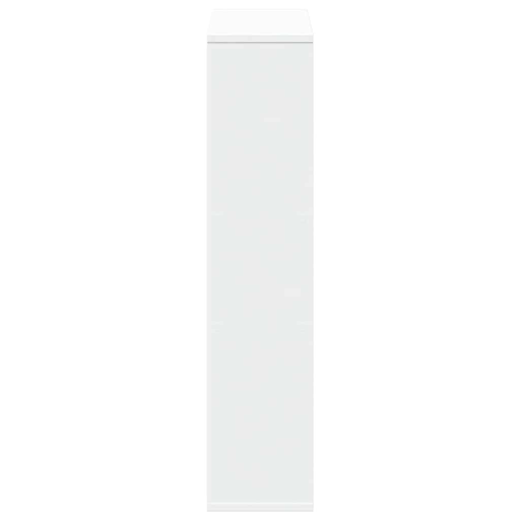 vidaXL Regał na książki biały 63x20x90 cm Drewno konstrukcyjne