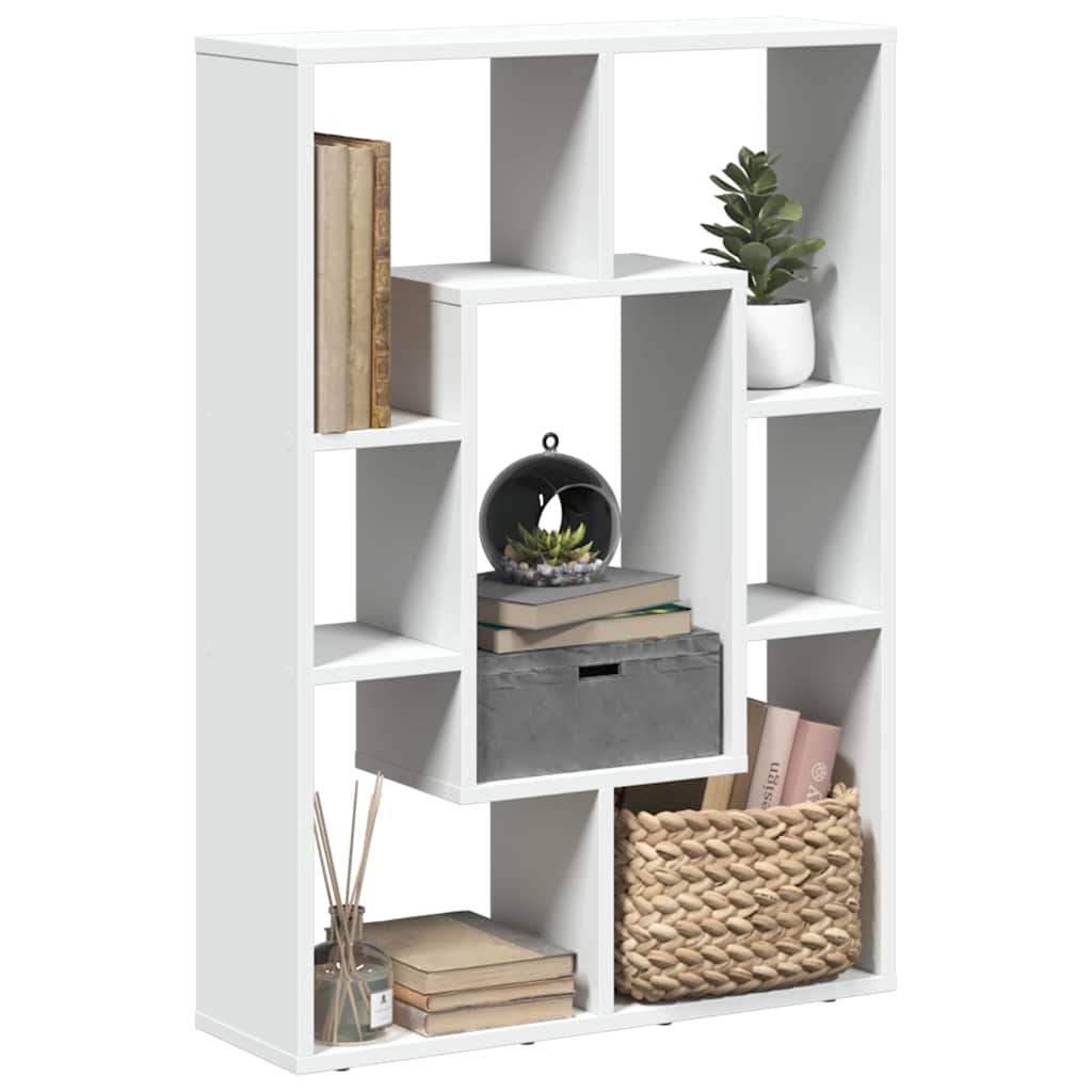 vidaXL Regał na książki biały 63x20x90 cm Drewno konstrukcyjne