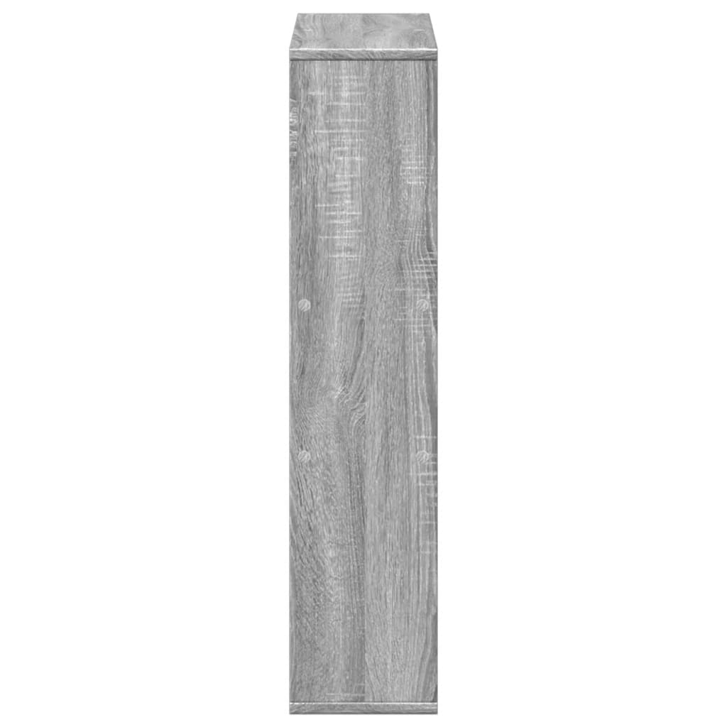 vidaXL Regał, szary dąb sonoma, 63x20x90 cm, materiał drewnopochodny