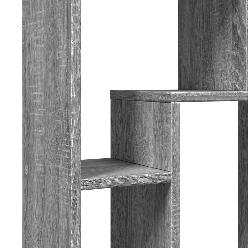 vidaXL Regał, szary dąb sonoma, 63x20x90 cm, materiał drewnopochodny