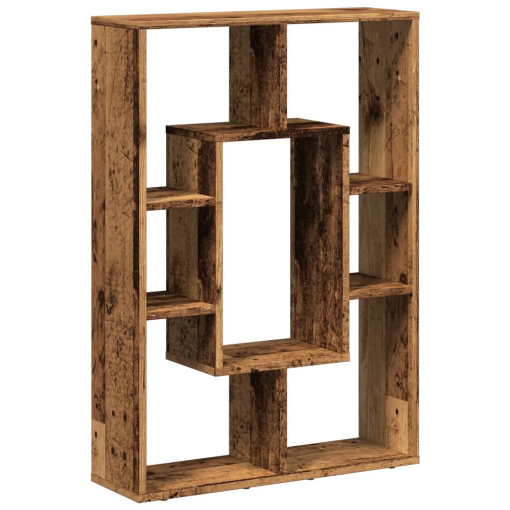 vidaXL Regał, stare drewno, 63x20x90 cm, materiał drewnopochodny