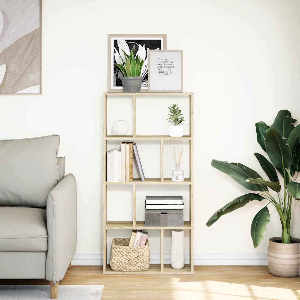 vidaXL Regał, dąb sonoma, 60x20x120,5 cm, materiał drewnopochodny
