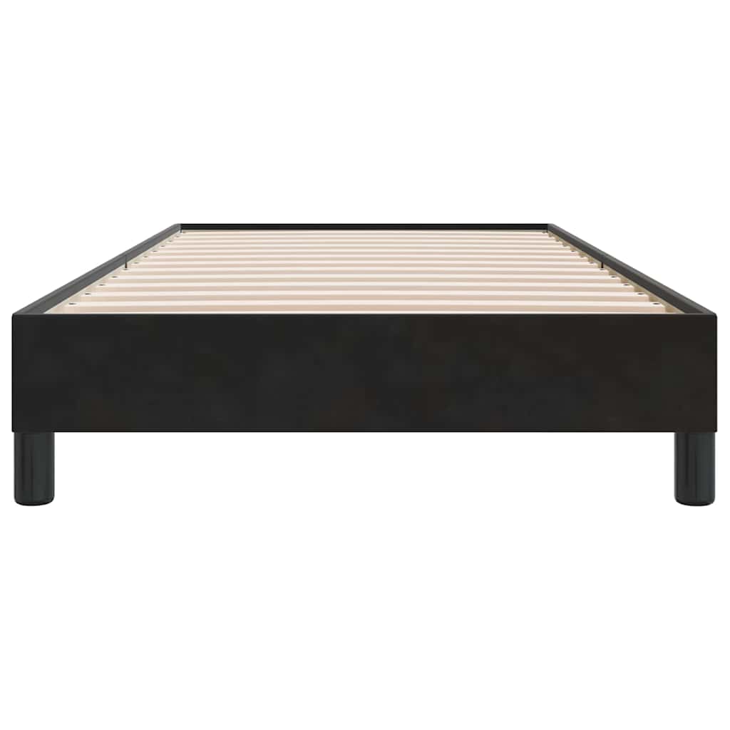 vidaXL Rama łóżka bez materaca, czarna, 80x210 cm, aksamitna