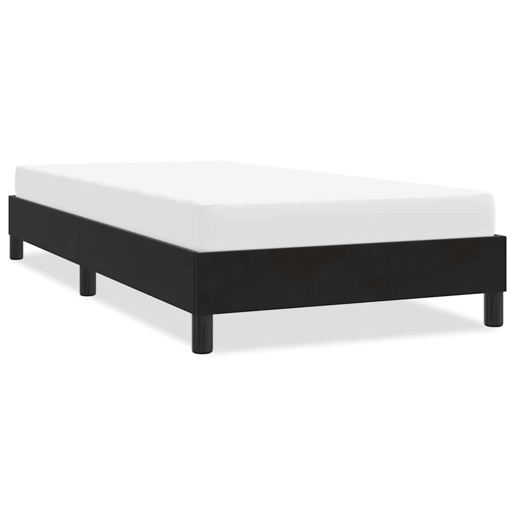 vidaXL Rama łóżka bez materaca, czarna, 90x210 cm, aksamitna
