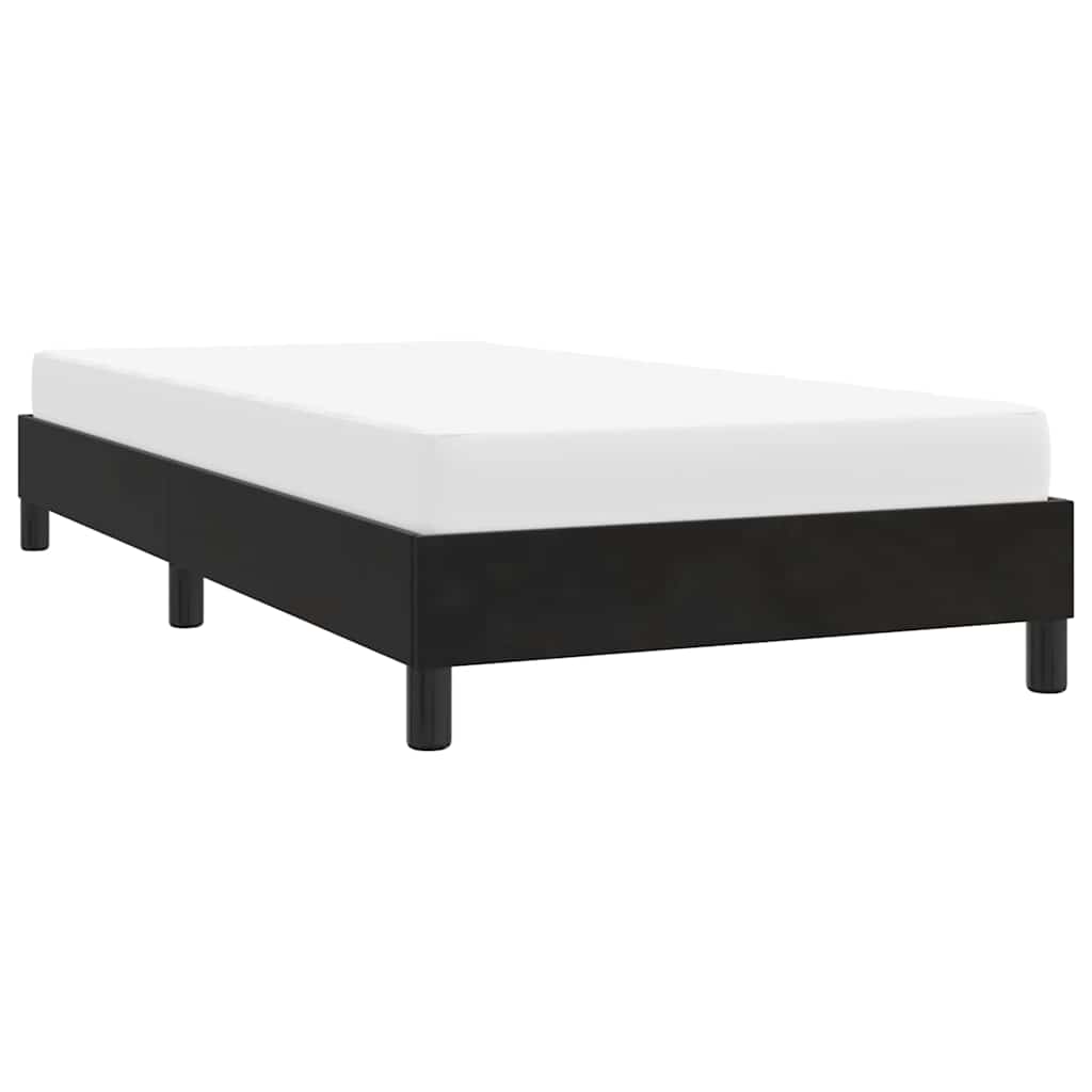 vidaXL Rama łóżka bez materaca, czarna, 100x210 cm, aksamitna