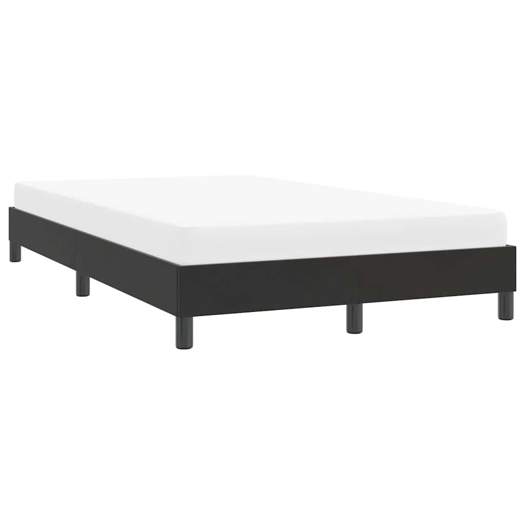 vidaXL Rama łóżka bez materaca Czarna 120x210 cm Aksamit