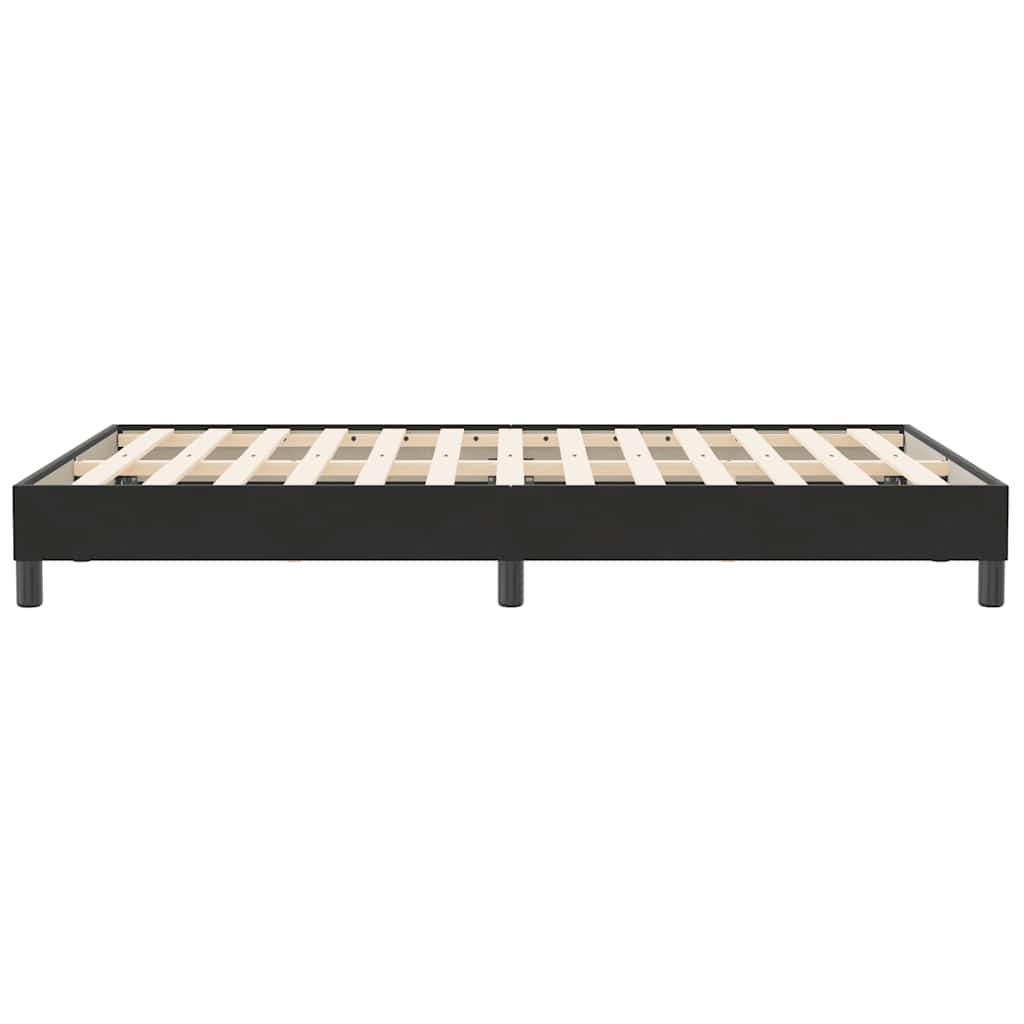 vidaXL Rama łóżka bez materaca Czarna 120x210 cm Aksamit