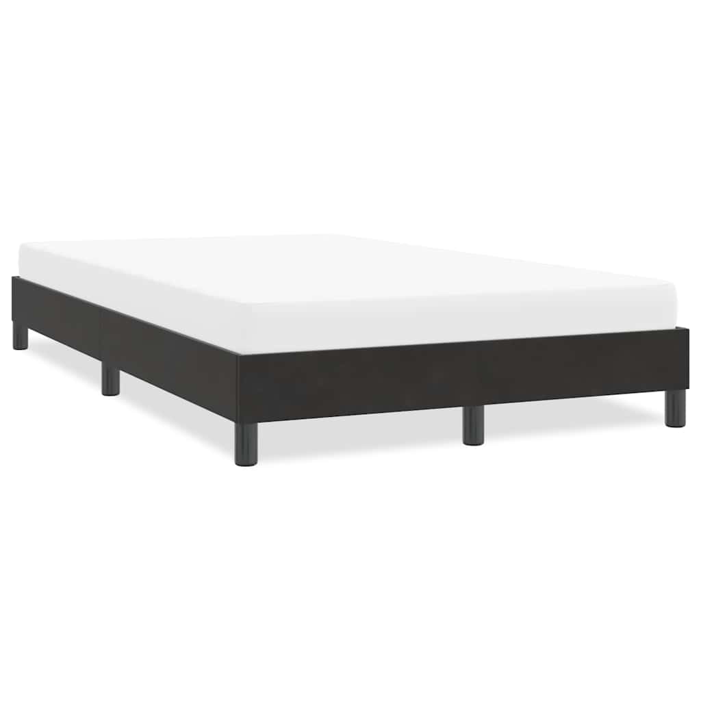 vidaXL Rama łóżka bez materaca Czarna 120x210 cm Aksamit