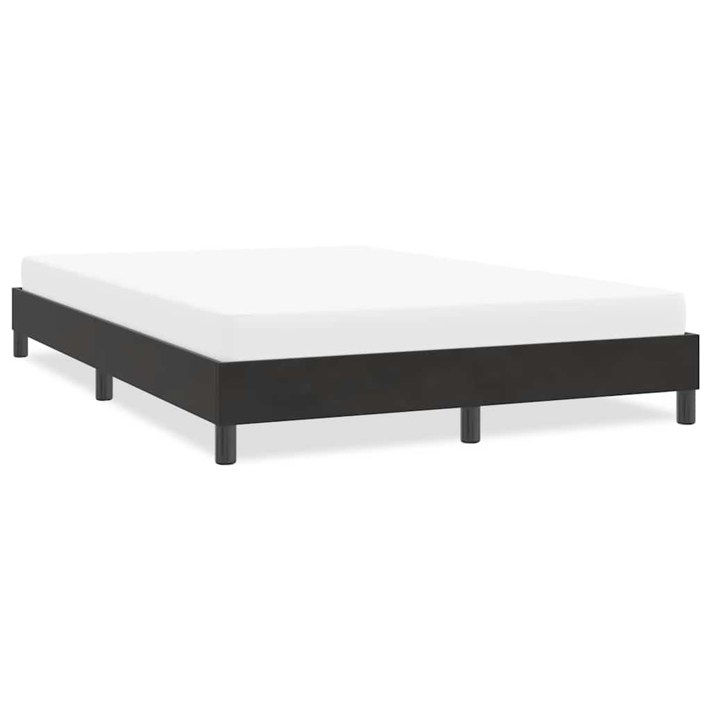 vidaXL Rama łóżka bez materaca Czarna 160x210 cm Aksamit