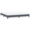 vidaXL Rama łóżka bez materaca Ciemnoszara 180x210 cm Aksamit