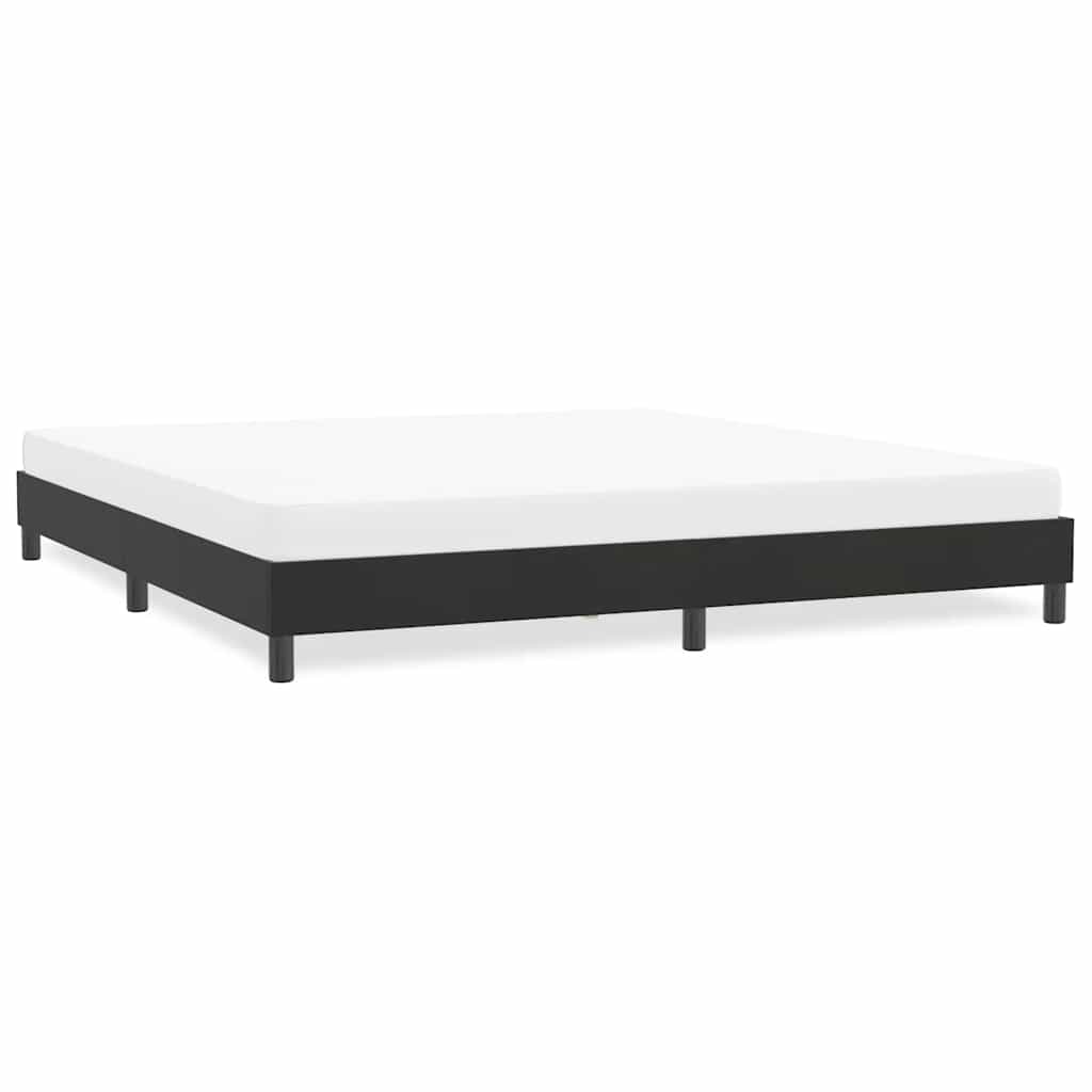 vidaXL Rama łóżka bez materaca Czarna 180x210 cm Aksamit