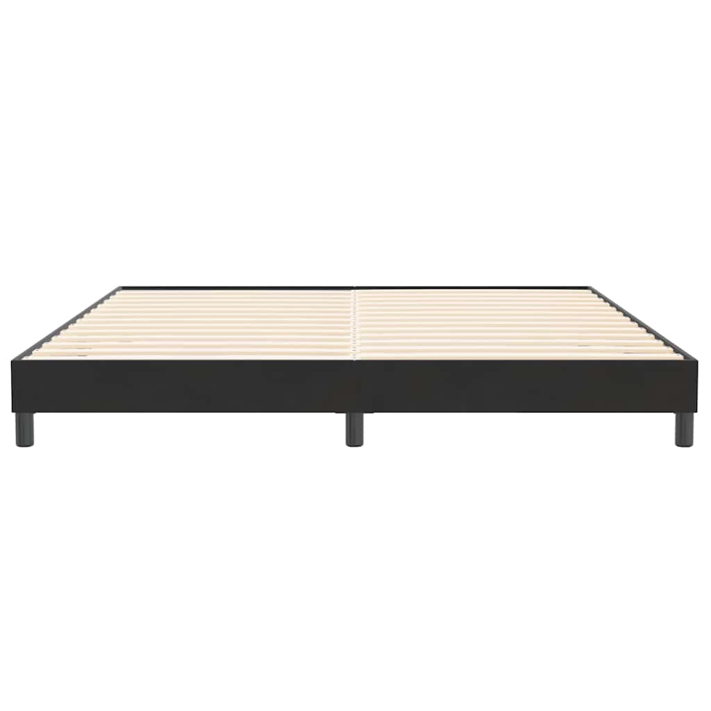 vidaXL Rama łóżka bez materaca Czarna 200x210 cm Aksamit
