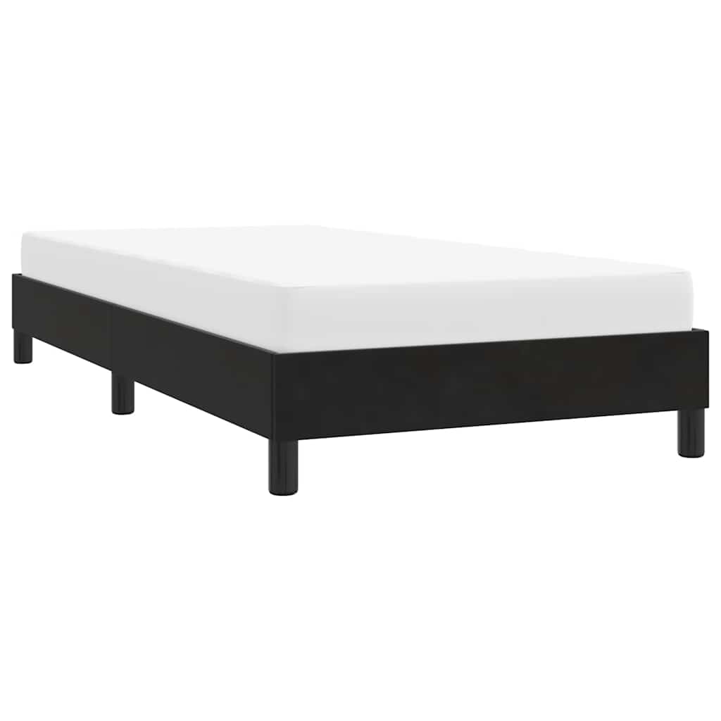 vidaXL Rama łóżka bez materaca Czarna 80x220 cm Aksamit