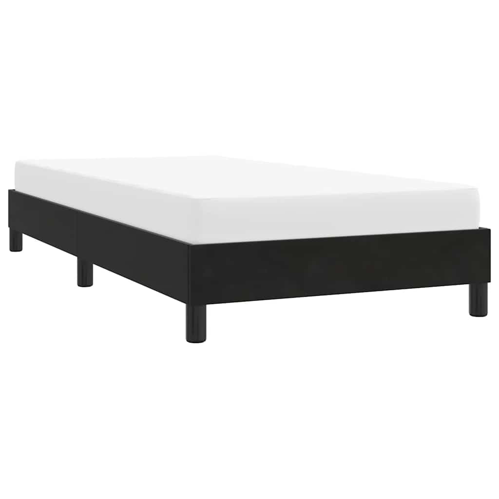 vidaXL Rama łóżka bez materaca Czarna 90x220 cm Aksamit