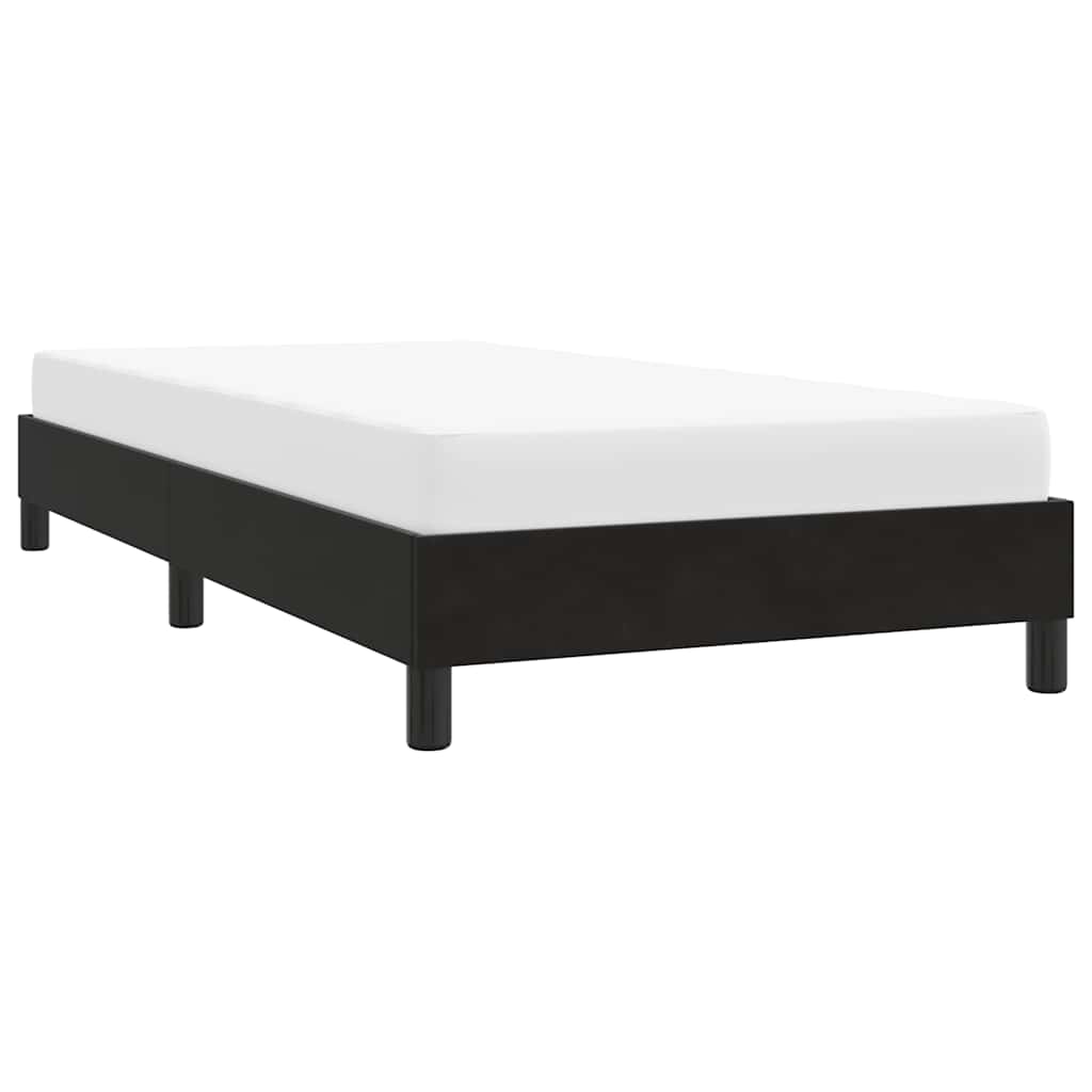 vidaXL Rama łóżka bez materaca Czarna 100x220 cm Aksamit