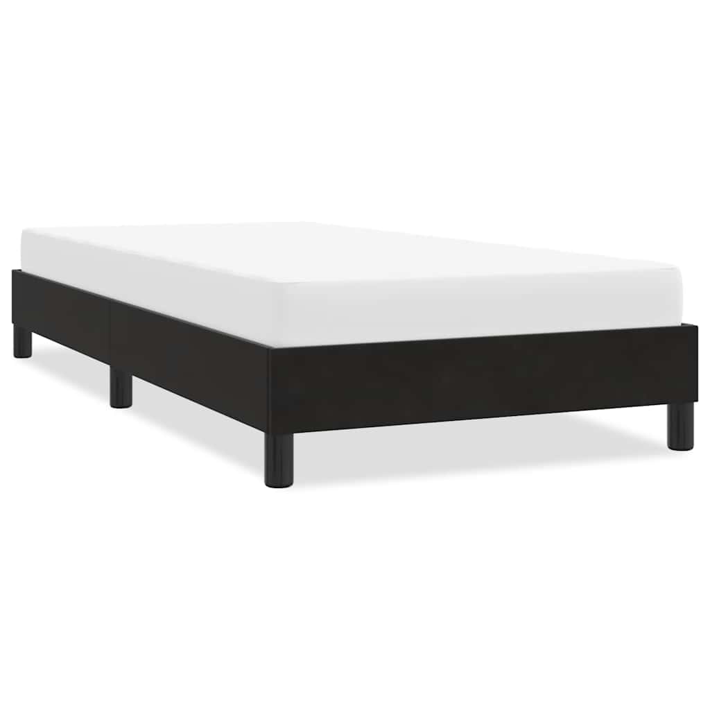 vidaXL Rama łóżka bez materaca Czarna 100x220 cm Aksamit
