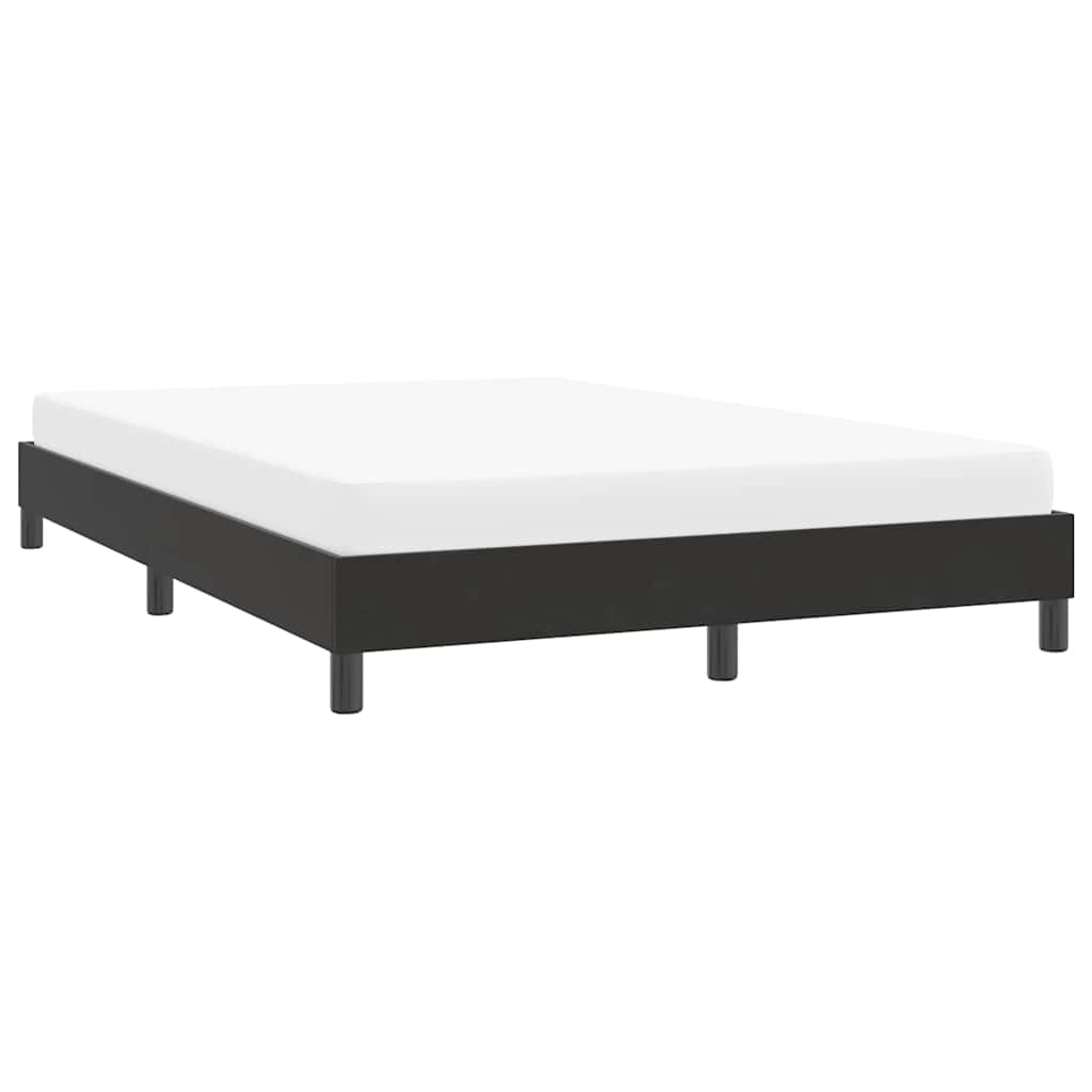 vidaXL Rama łóżka bez materaca Czarna 140x220 cm Aksamit