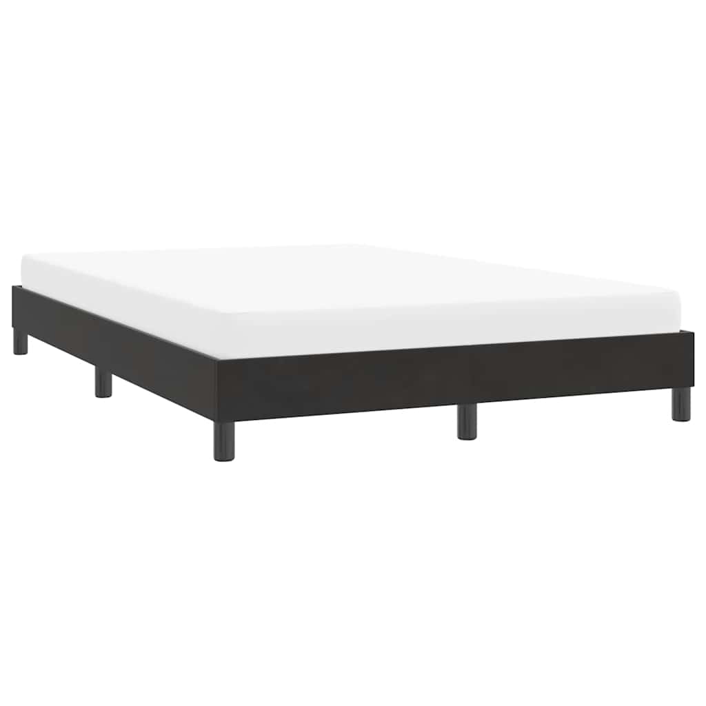 vidaXL Rama łóżka bez materaca Czarna 160x220 cm Aksamit