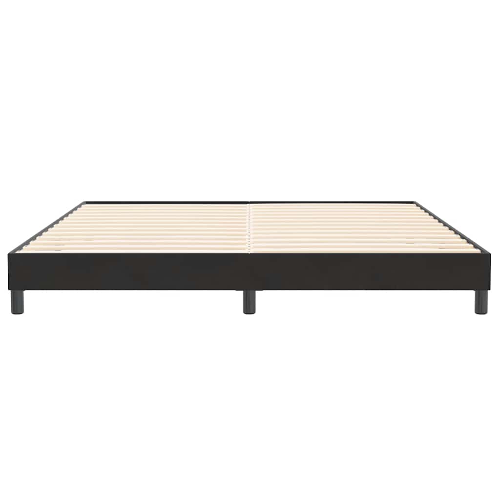 vidaXL Rama łóżka bez materaca Czarna 200x220 cm Aksamit