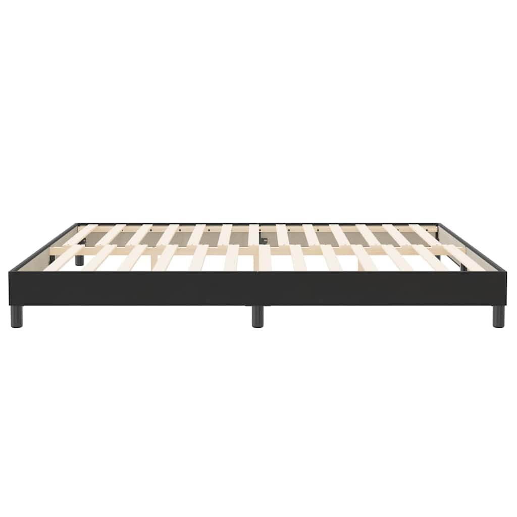 vidaXL Rama łóżka bez materaca Czarna 200x220 cm Aksamit