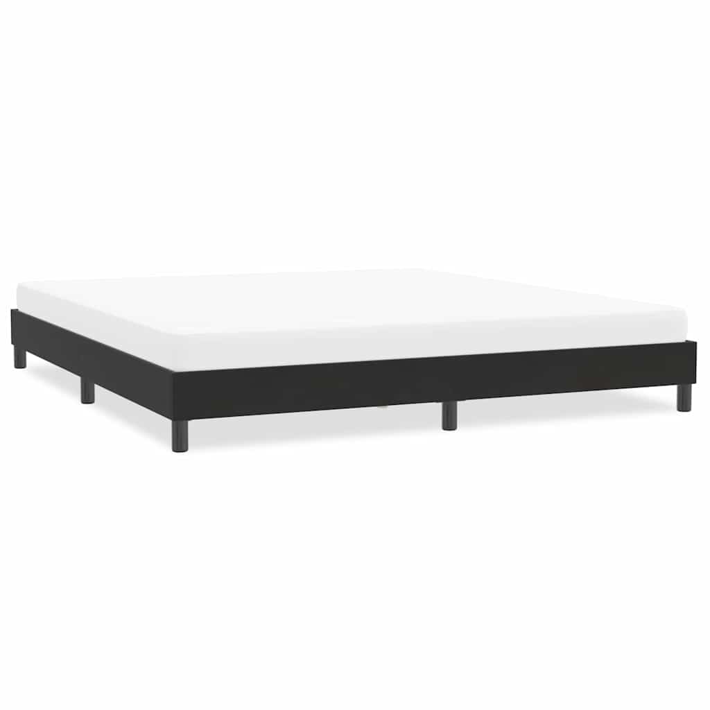 vidaXL Rama łóżka bez materaca Czarna 200x220 cm Aksamit