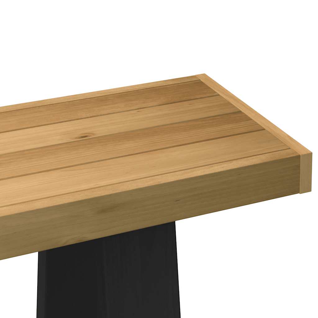 vidaXL Stolik konsolowy, NOAIN, 120x30x75 cm, lite drewno sosnowe