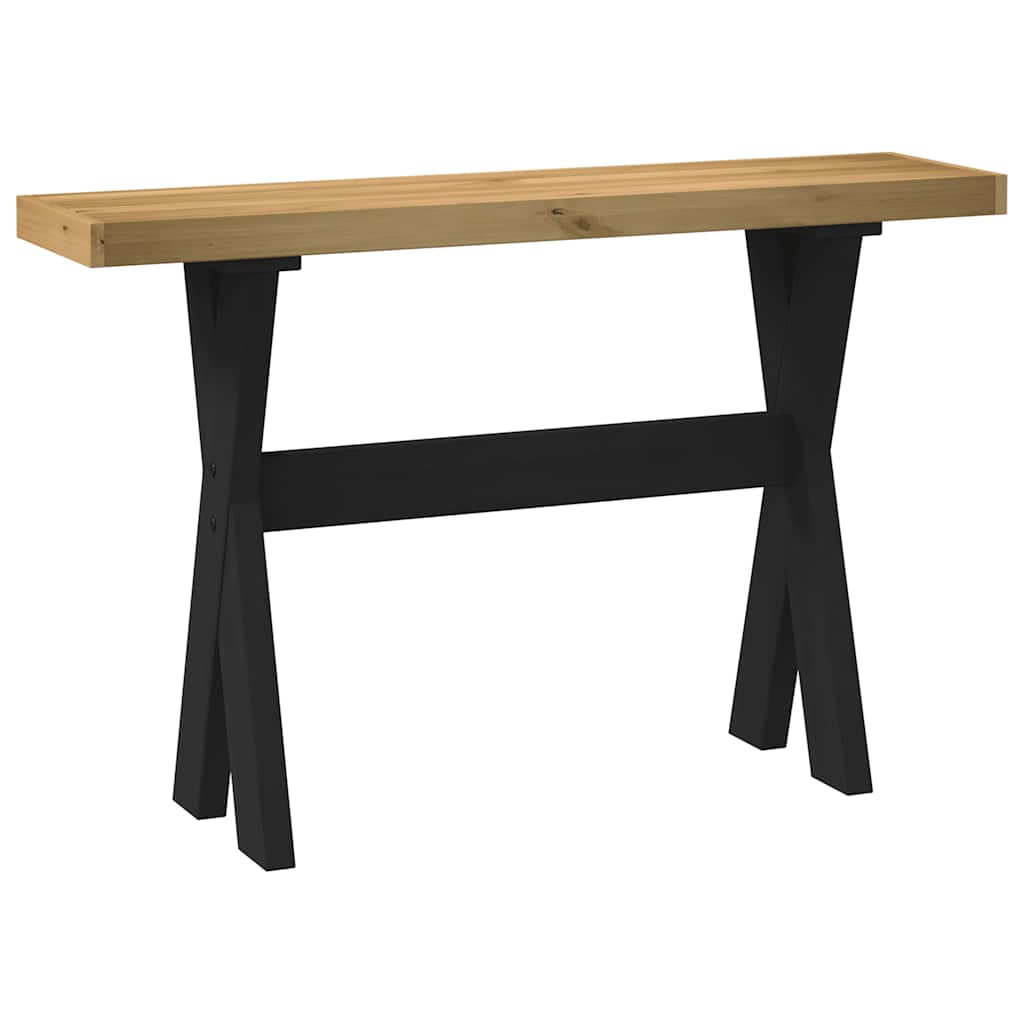 vidaXL Stolik konsolowy, NOAIN, 120x30x75 cm, lite drewno sosnowe