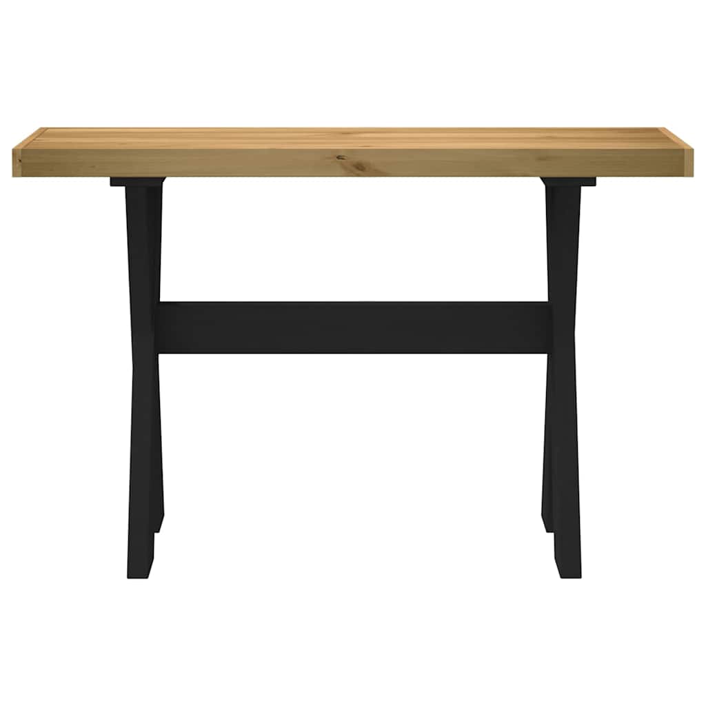 vidaXL Stolik konsolowy, NOAIN, 120x30x75 cm, lite drewno sosnowe