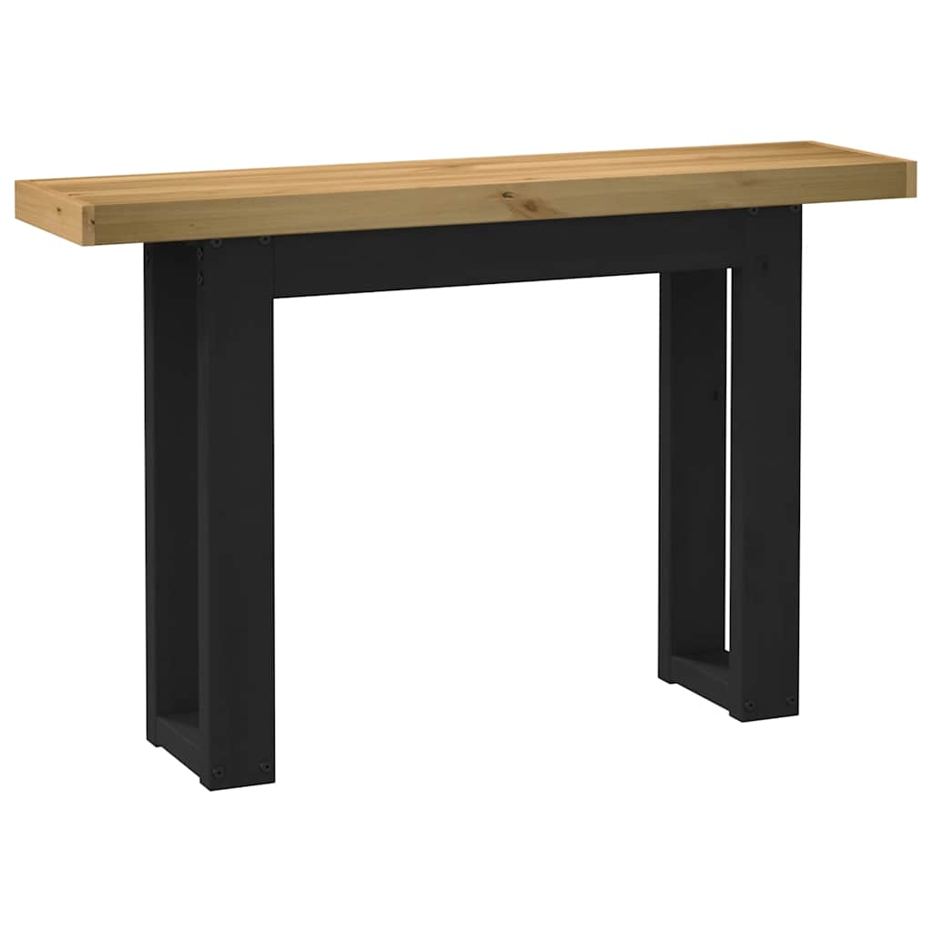 vidaXL Stolik konsolowy, NOAIN, 120x30x75 cm, lite drewno sosnowe