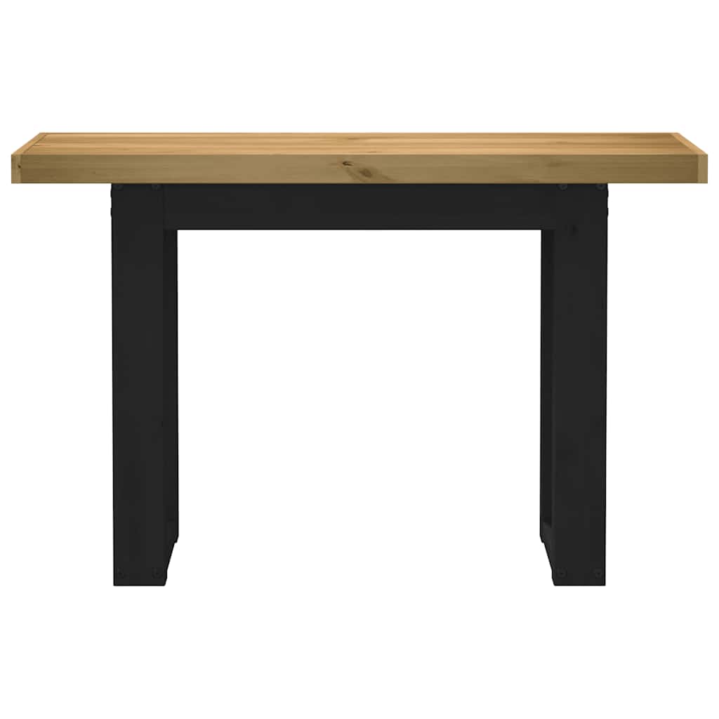 vidaXL Stolik konsolowy, NOAIN, 120x30x75 cm, lite drewno sosnowe