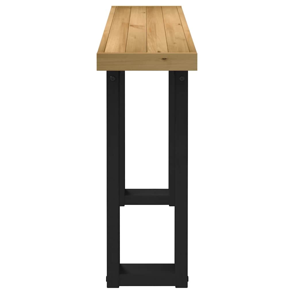vidaXL Stolik konsolowy, NOAIN, 120x30x75 cm, lite drewno sosnowe