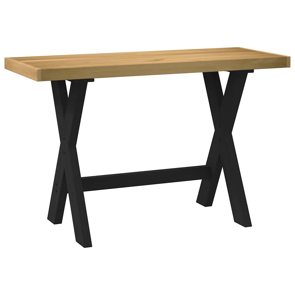 vidaXL Biurko, NOAIN, 120x50x75 cm, lite drewno sosnowe