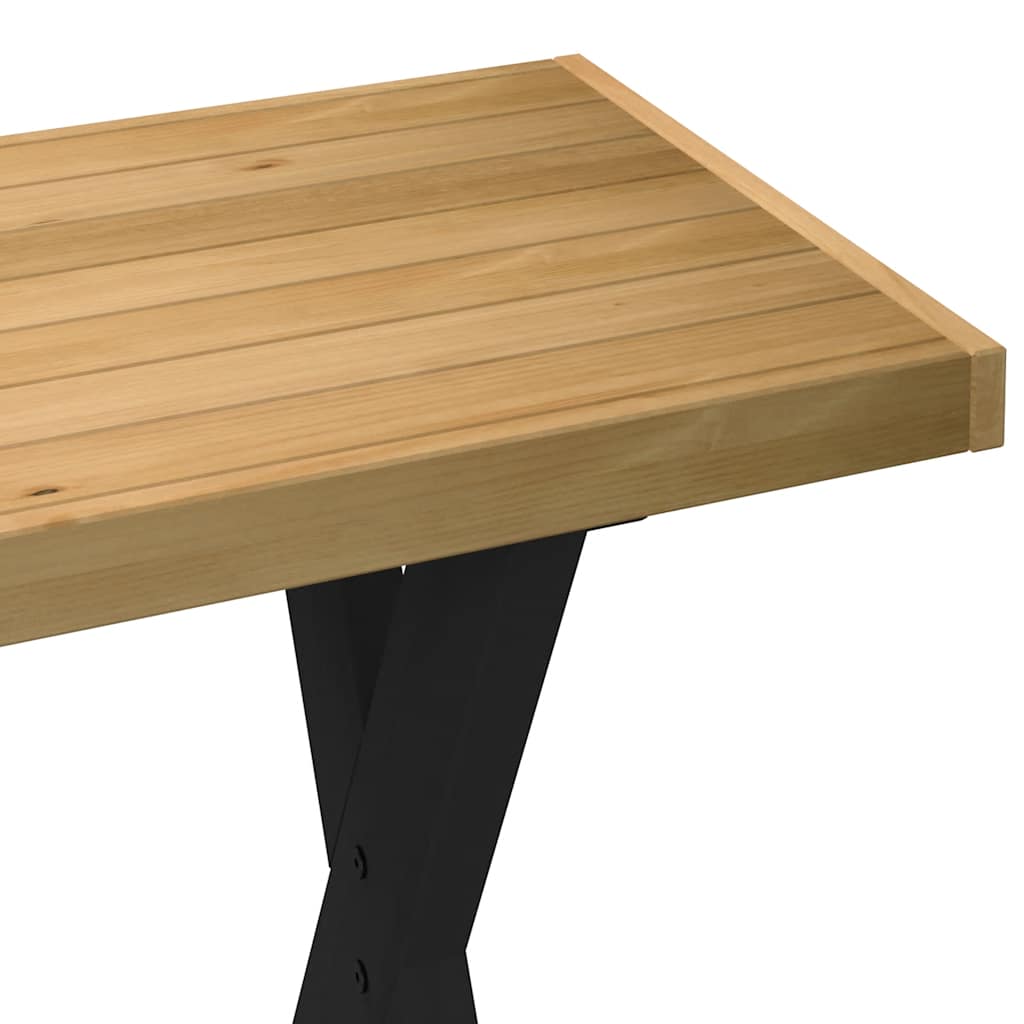 vidaXL Biurko, NOAIN, 120x50x75 cm, lite drewno sosnowe