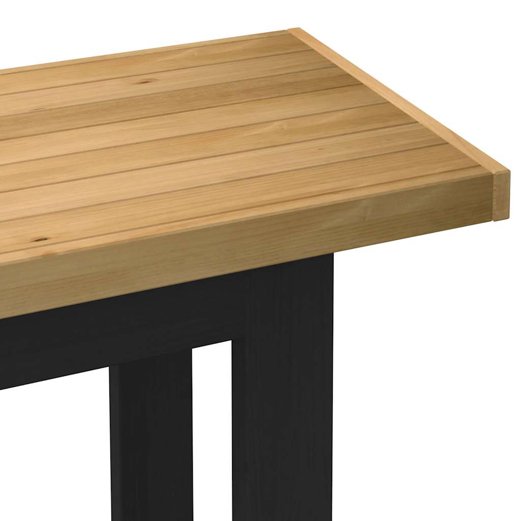 vidaXL Biurko, NOAIN, 120x50x75 cm, lite drewno sosnowe