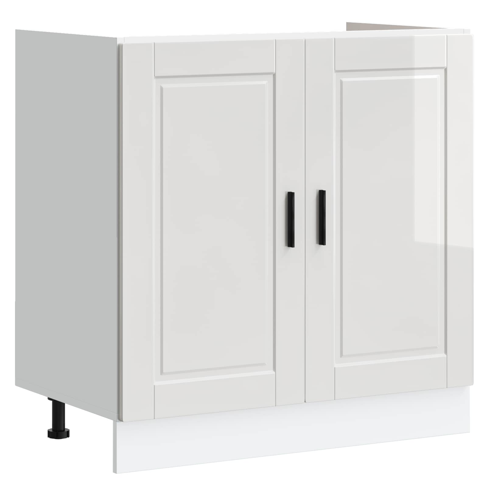vidaXL Szafka pod zlew Porto 2 pcs Biały Materiał drewnopochodny
