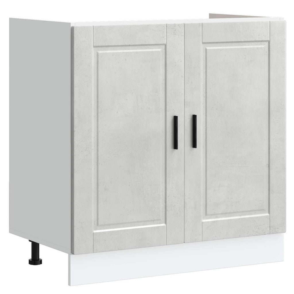 vidaXL Szafka pod zlew Porto 2 pcs Szary Materiał drewnopochodny