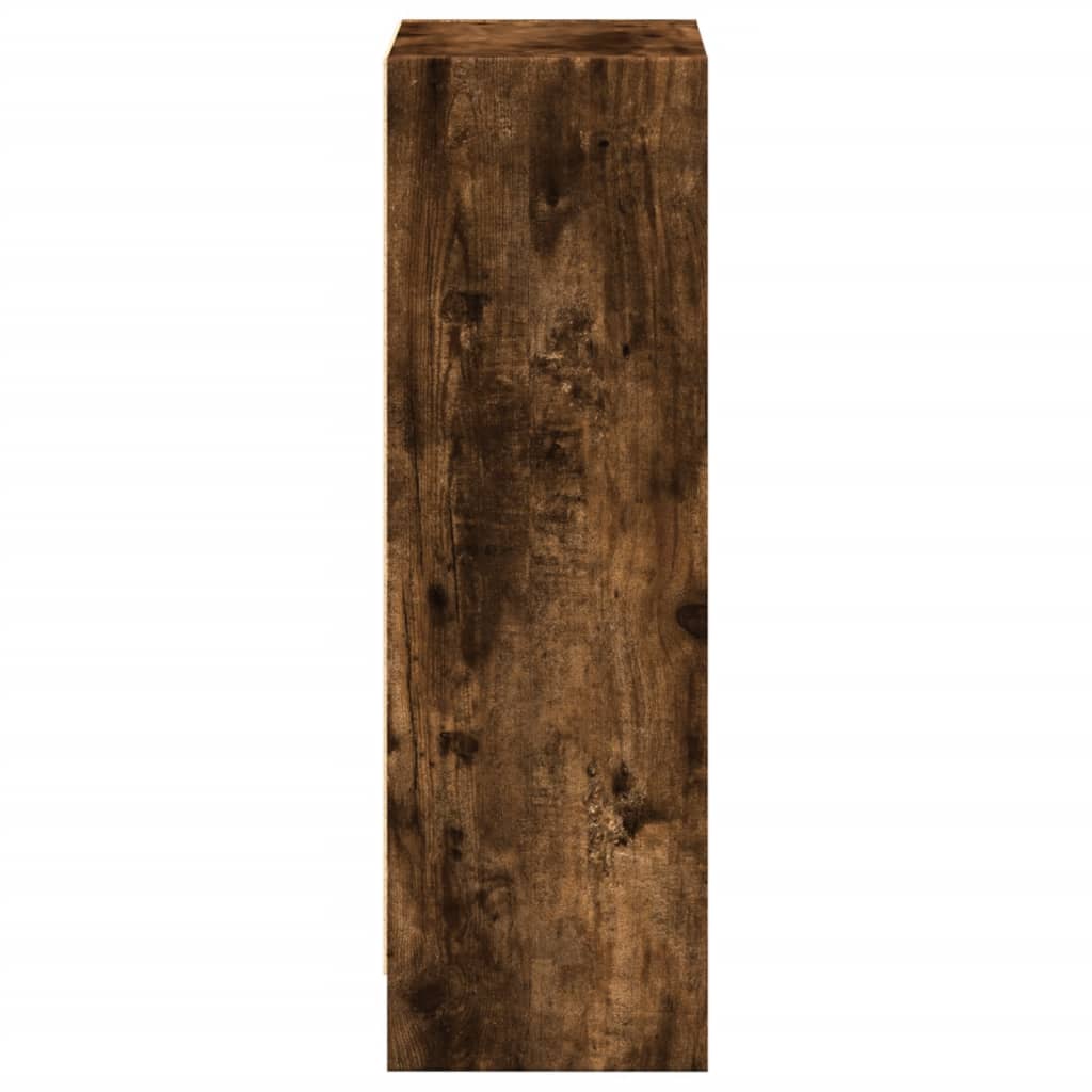 vidaXL Regał, przydymiony dąb, 40x24x76 cm, materiał drewnopochodny