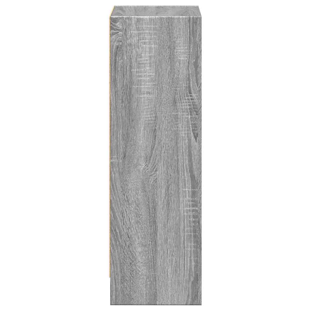 vidaXL Regał, szary dąb sonoma, 40x24x76 cm, materiał drewnopochodny