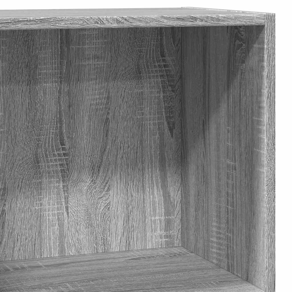 vidaXL Regał, szary dąb sonoma, 40x24x76 cm, materiał drewnopochodny