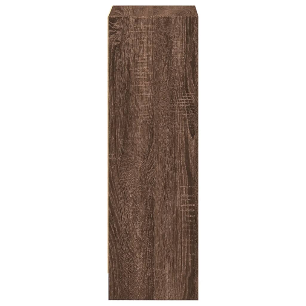 vidaXL Regał, brązowy dąb, 40x24x76 cm, materiał drewnopochodny