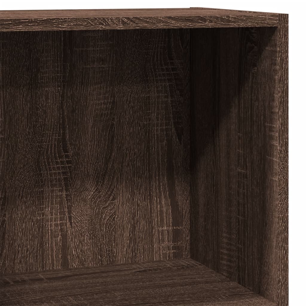 vidaXL Regał, brązowy dąb, 40x24x76 cm, materiał drewnopochodny