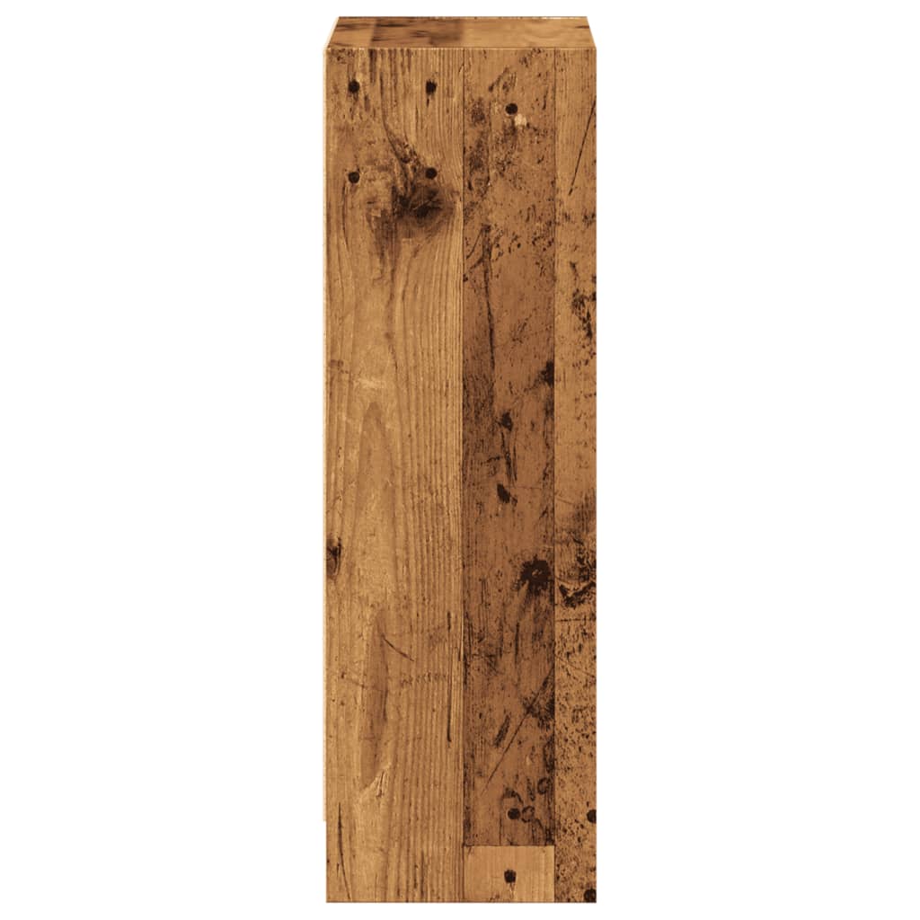 vidaXL Regał, stare drewno, 40x24x76 cm, materiał drewnopochodny