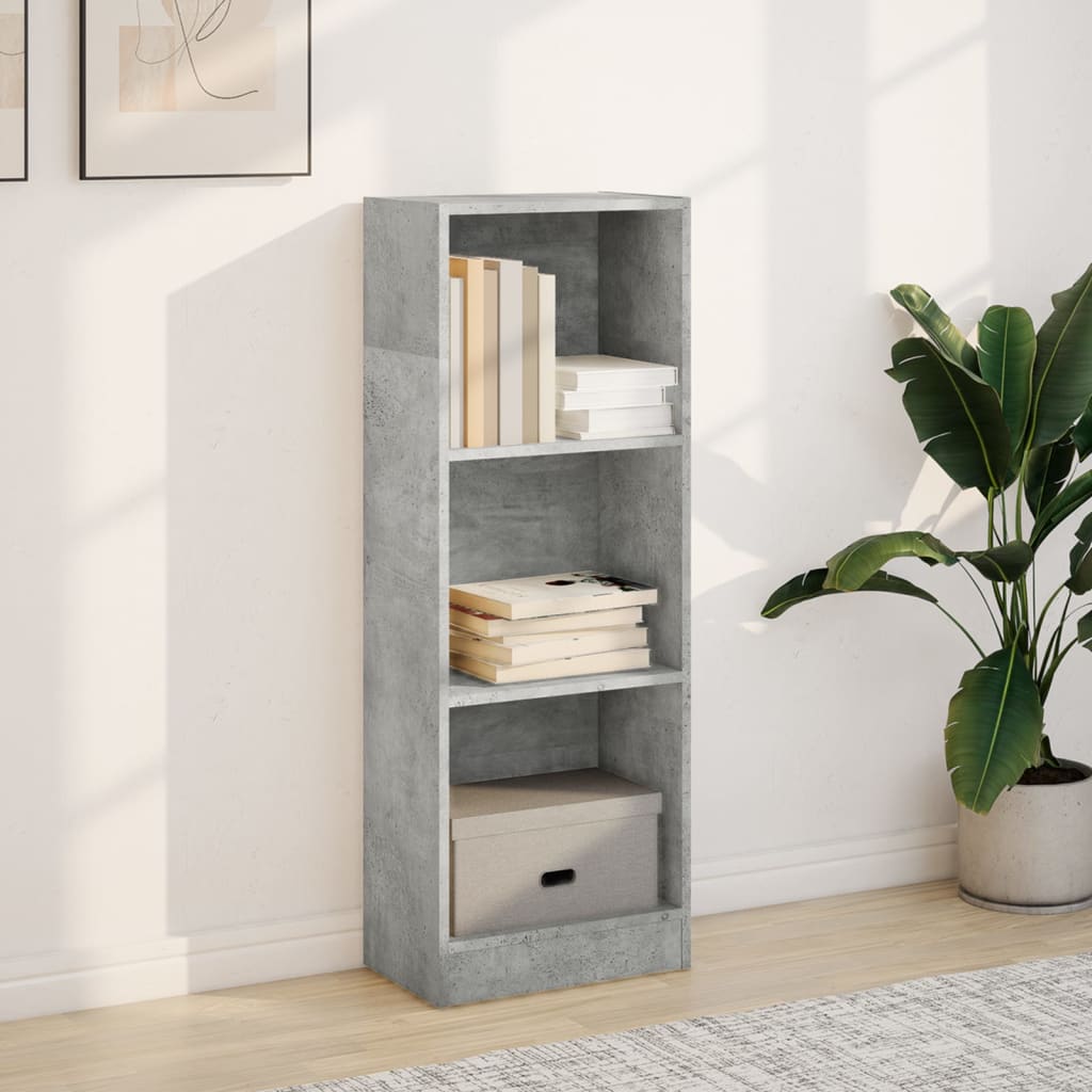 vidaXL Regał, szarość betonu, 40x24x109 cm, materiał drewnopochodny